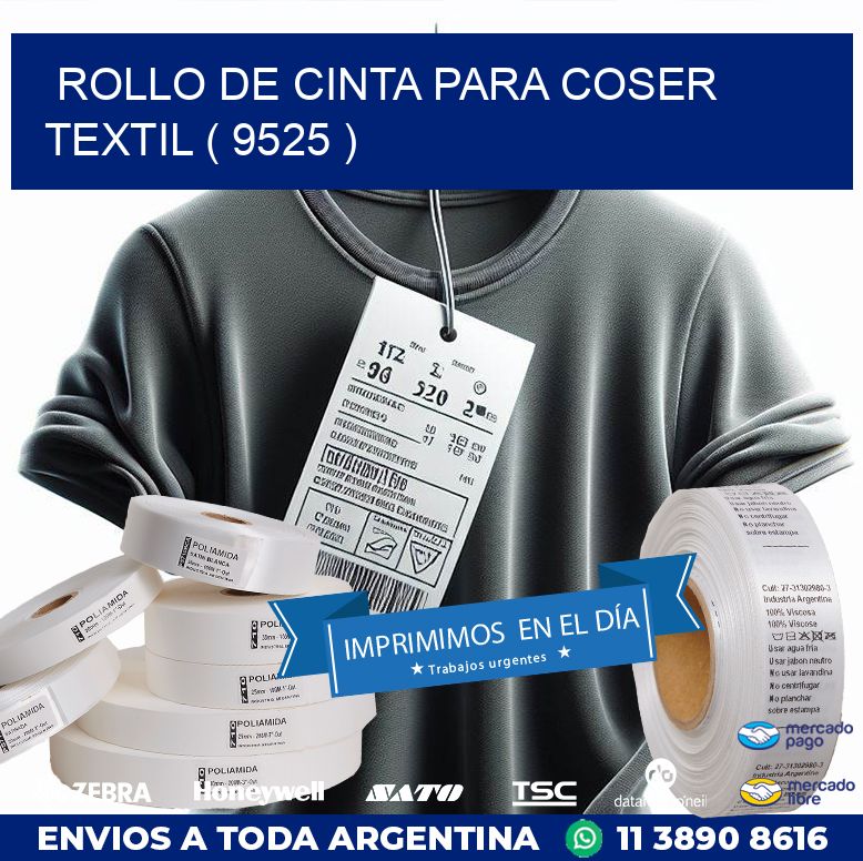 ROLLO DE CINTA PARA COSER TEXTIL ( 9525 )