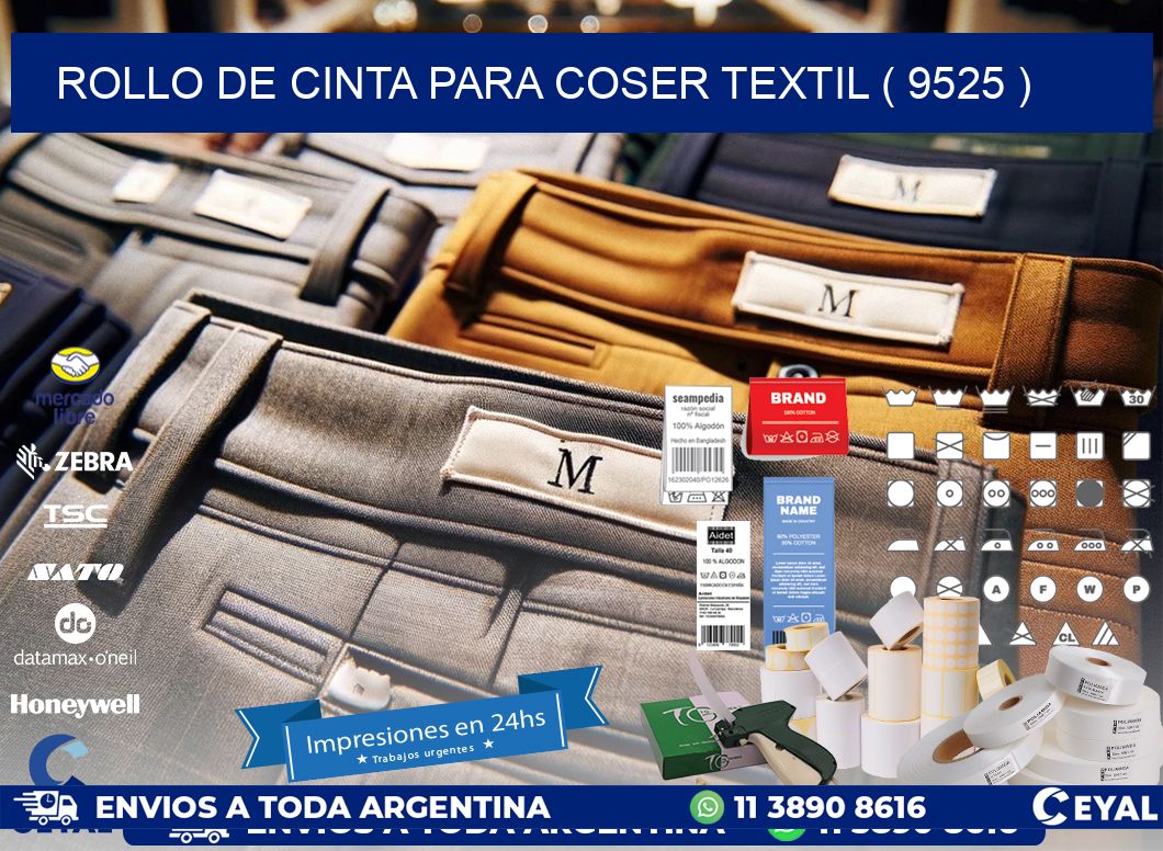 ROLLO DE CINTA PARA COSER TEXTIL ( 9525 )