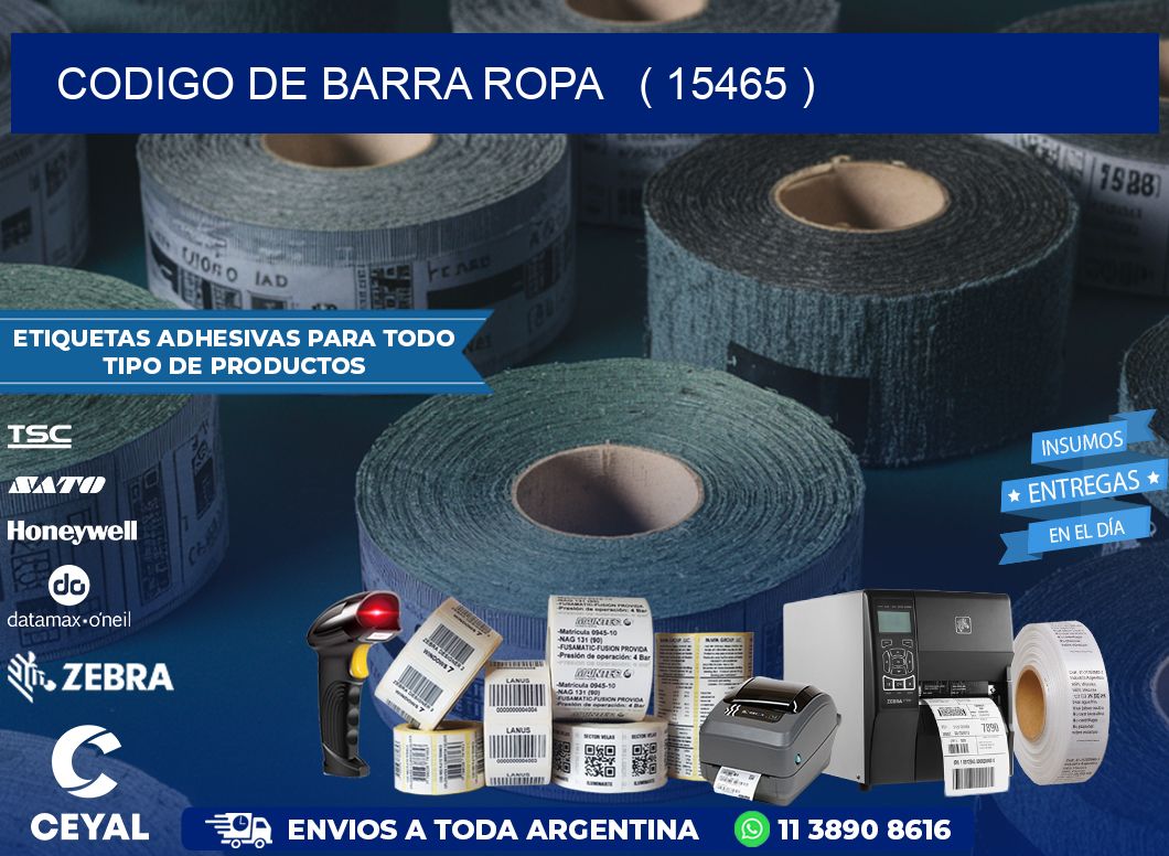 codigo de barra ropa   ( 15465 )