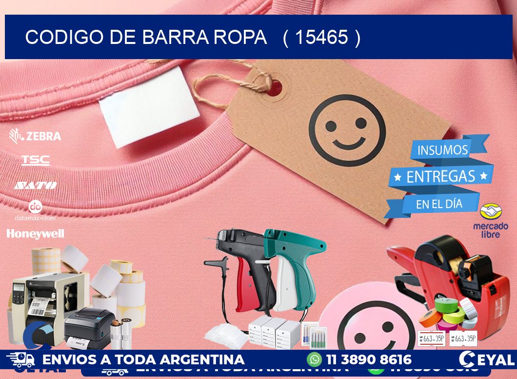codigo de barra ropa   ( 15465 )