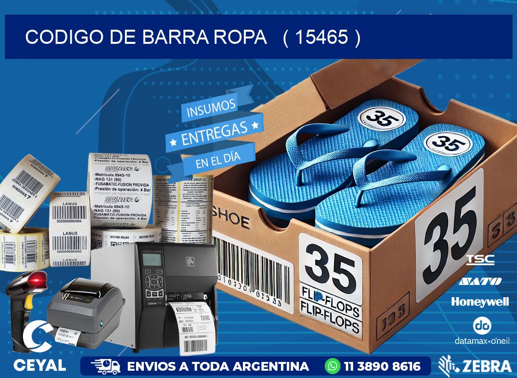 codigo de barra ropa   ( 15465 )