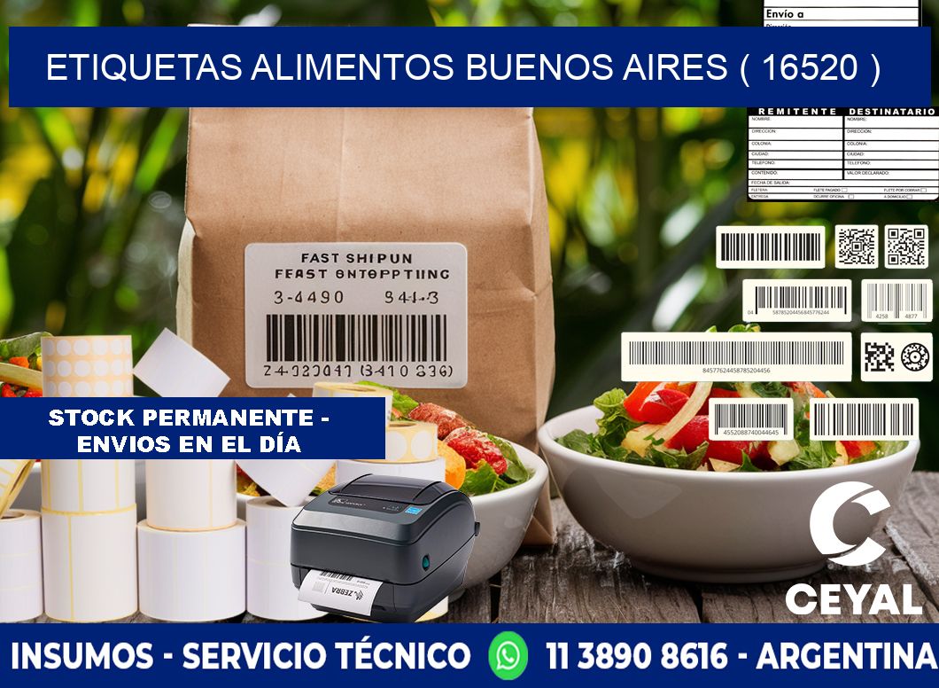 etiquetas alimentos buenos aires ( 16520 )