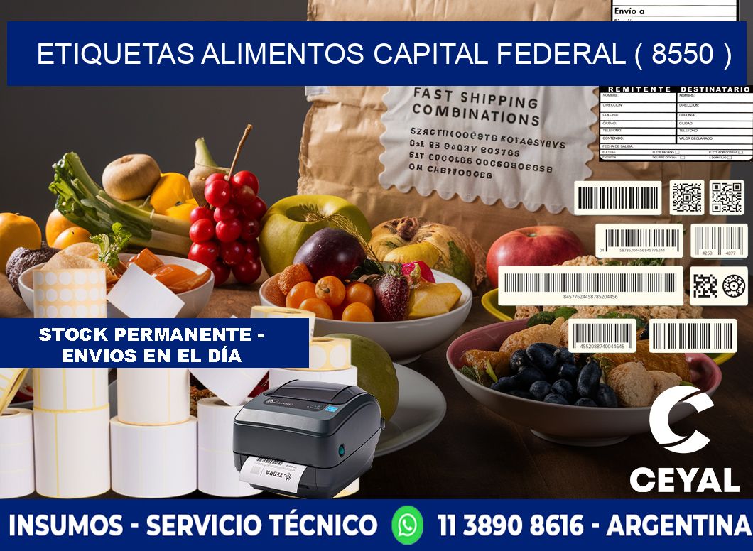 etiquetas alimentos capital federal ( 8550 )