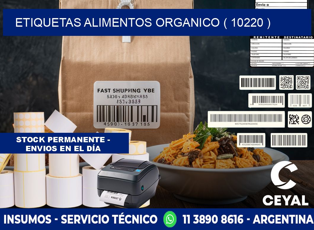etiquetas alimentos organico ( 10220 )