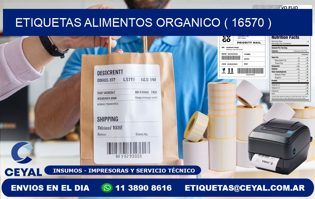 etiquetas alimentos organico ( 16570 )