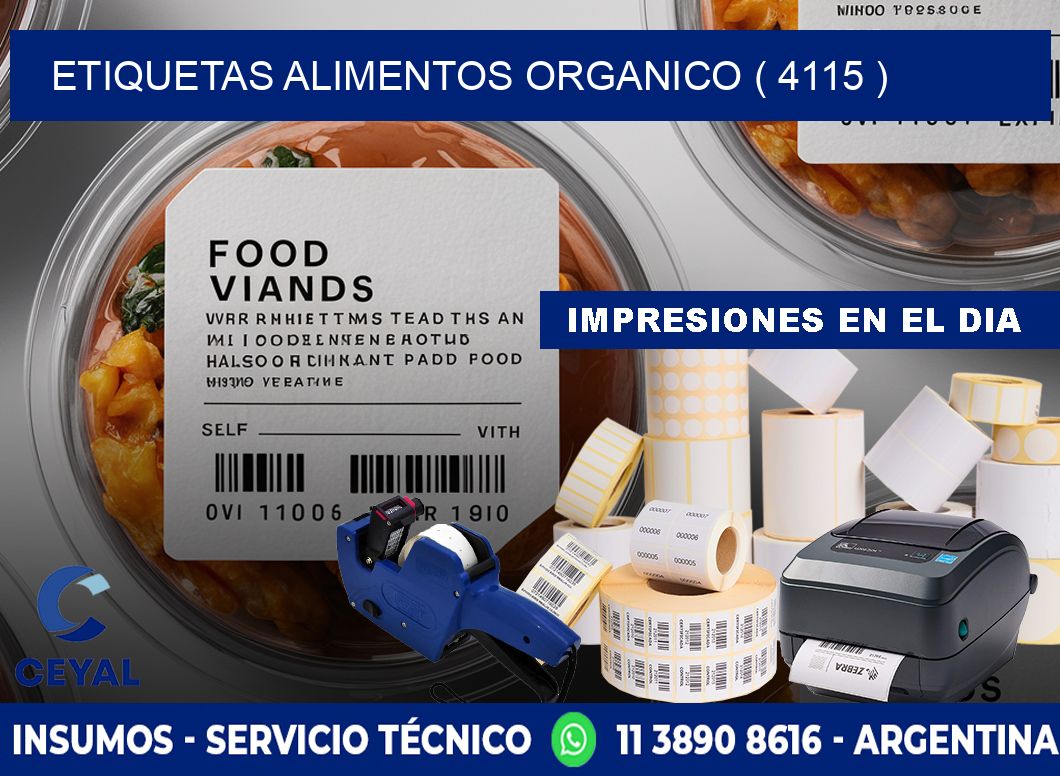 etiquetas alimentos organico ( 4115 )