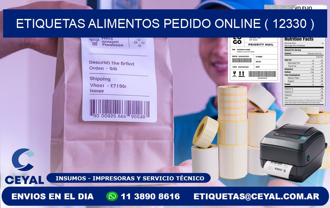 etiquetas alimentos pedido online ( 12330 )