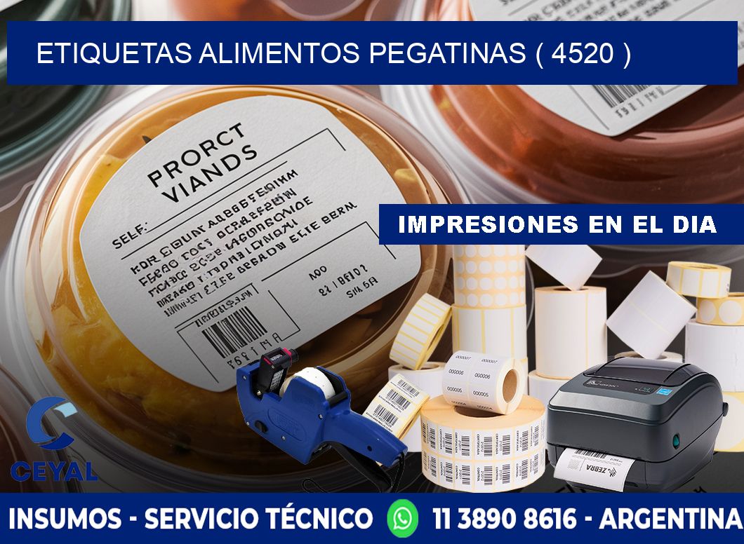 etiquetas alimentos pegatinas ( 4520 )