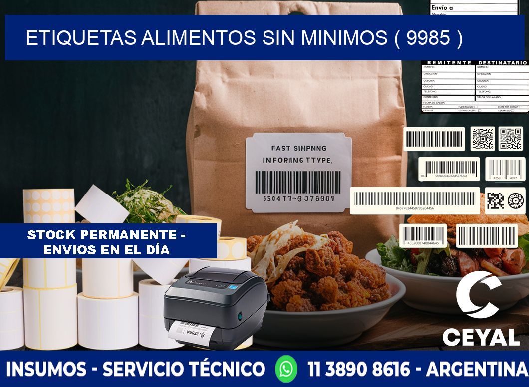 etiquetas alimentos sin minimos ( 9985 )