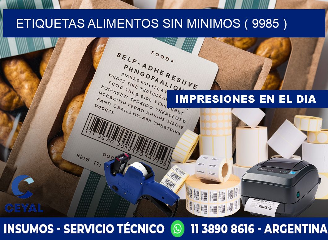 etiquetas alimentos sin minimos ( 9985 )