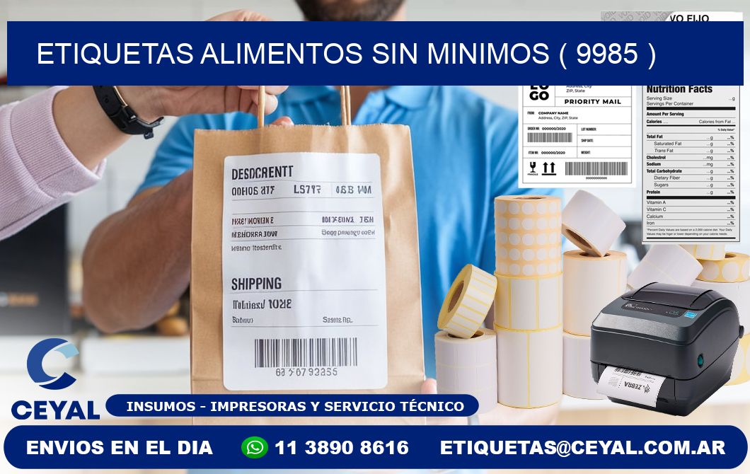 etiquetas alimentos sin minimos ( 9985 )