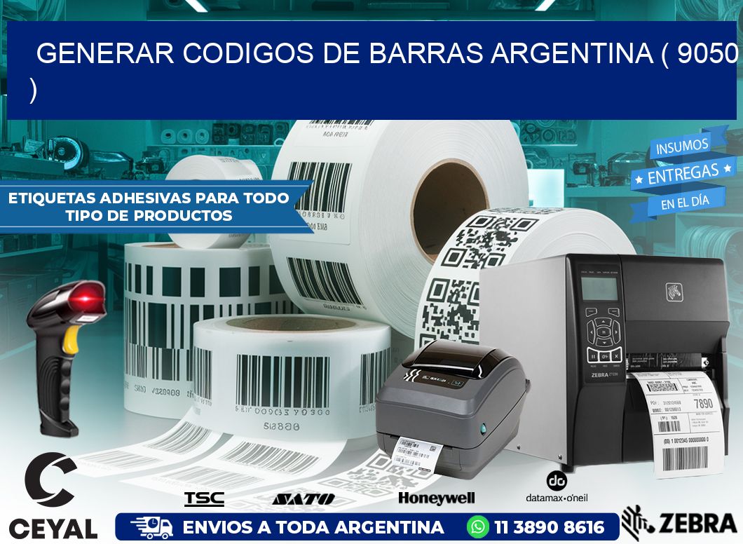 generar codigos de barras argentina ( 9050 )