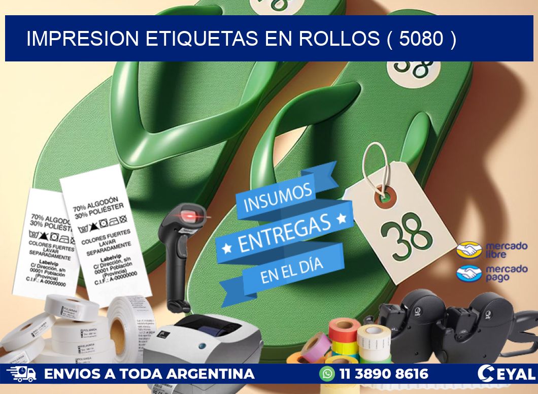 impresion etiquetas en rollos ( 5080 )