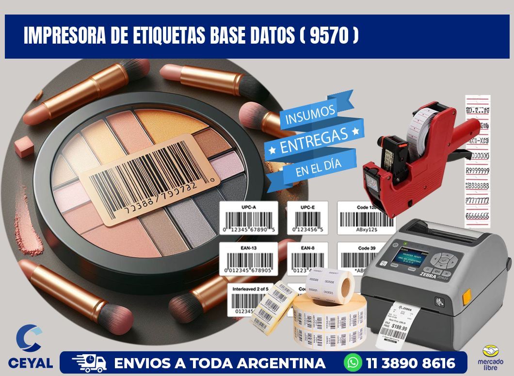 impresora de etiquetas base datos ( 9570 )