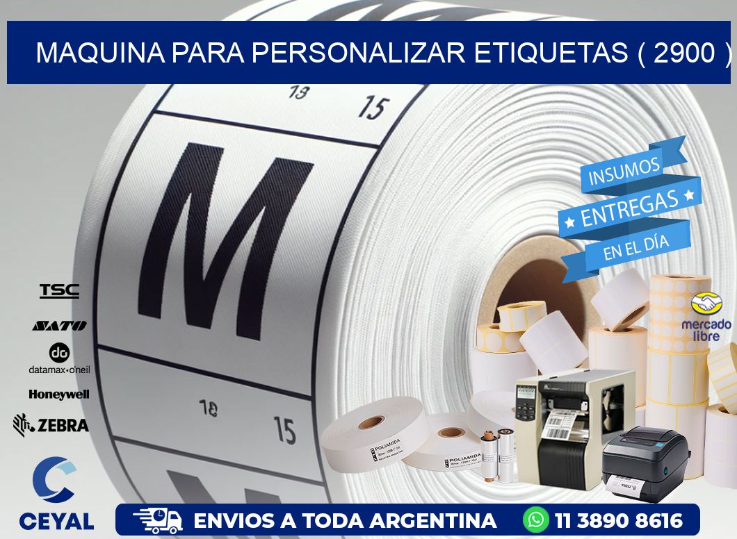 maquina para personalizar etiquetas ( 2900 )
