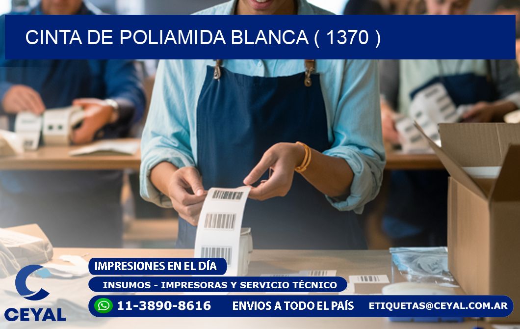 CINTA DE POLIAMIDA BLANCA ( 1370 )