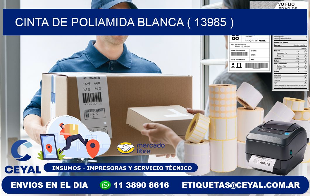 CINTA DE POLIAMIDA BLANCA ( 13985 )