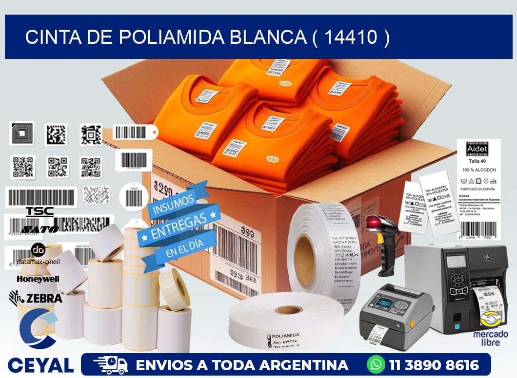 CINTA DE POLIAMIDA BLANCA ( 14410 )