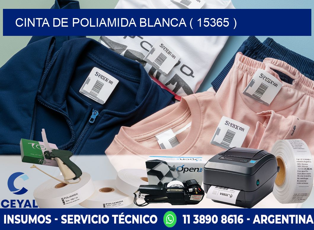 CINTA DE POLIAMIDA BLANCA ( 15365 )