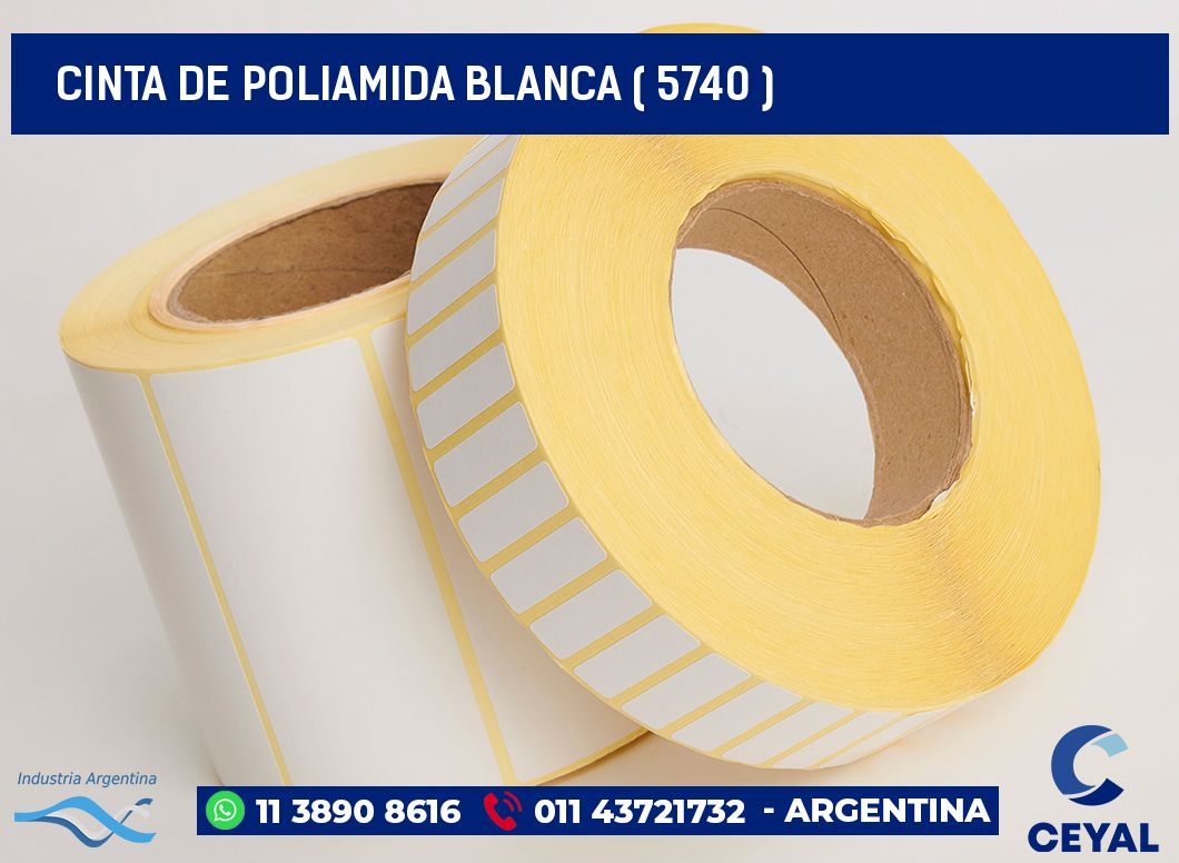 CINTA DE POLIAMIDA BLANCA ( 5740 )