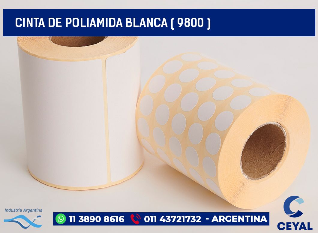 CINTA DE POLIAMIDA BLANCA ( 9800 )