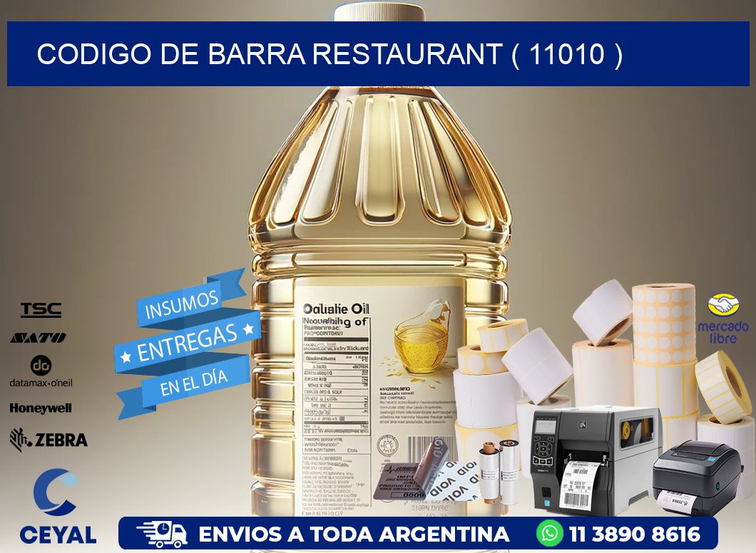CODIGO DE BARRA RESTAURANT ( 11010 )