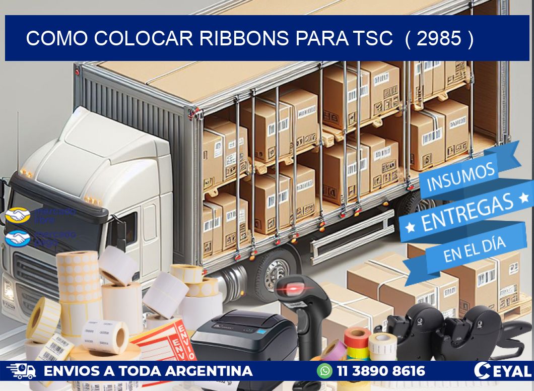 COMO COLOCAR RIBBONS PARA TSC  ( 2985 )