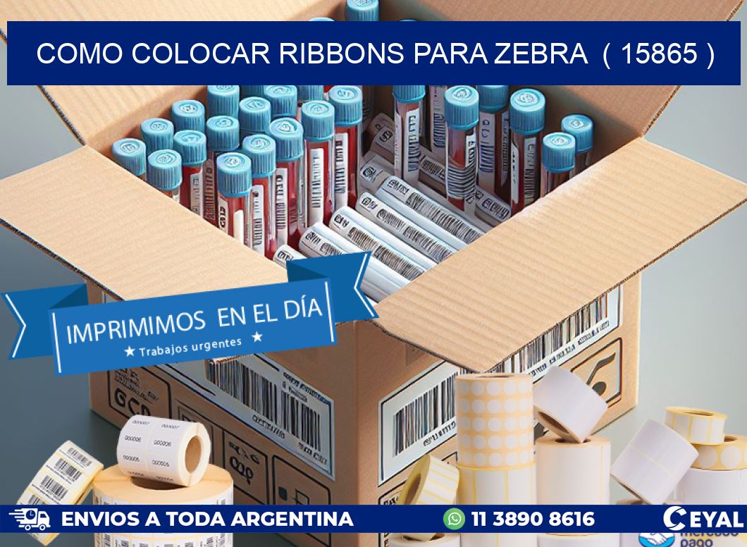 COMO COLOCAR RIBBONS PARA ZEBRA  ( 15865 )