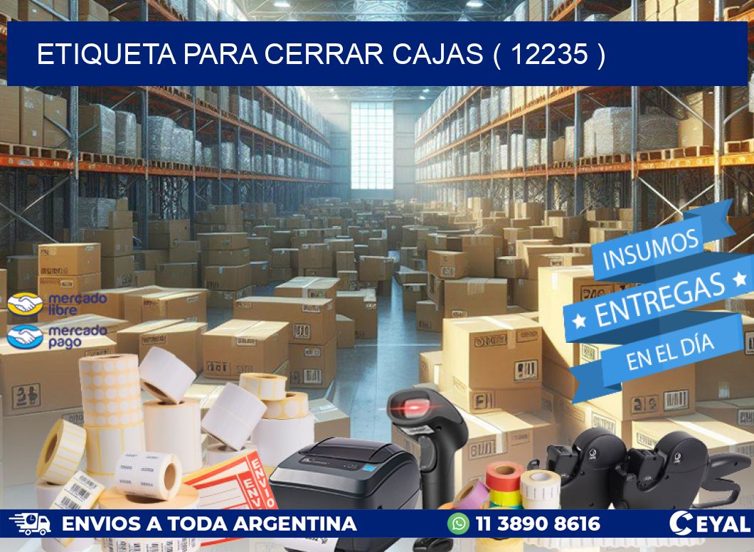 ETIQUETA PARA CERRAR CAJAS ( 12235 )