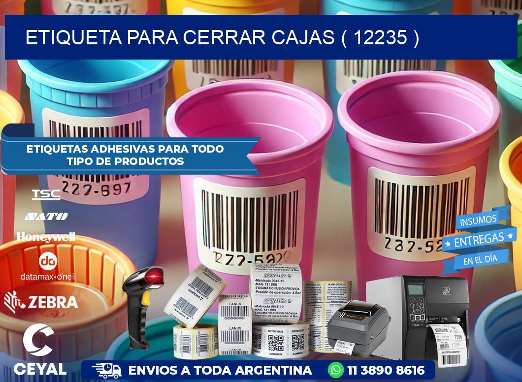 ETIQUETA PARA CERRAR CAJAS ( 12235 )
