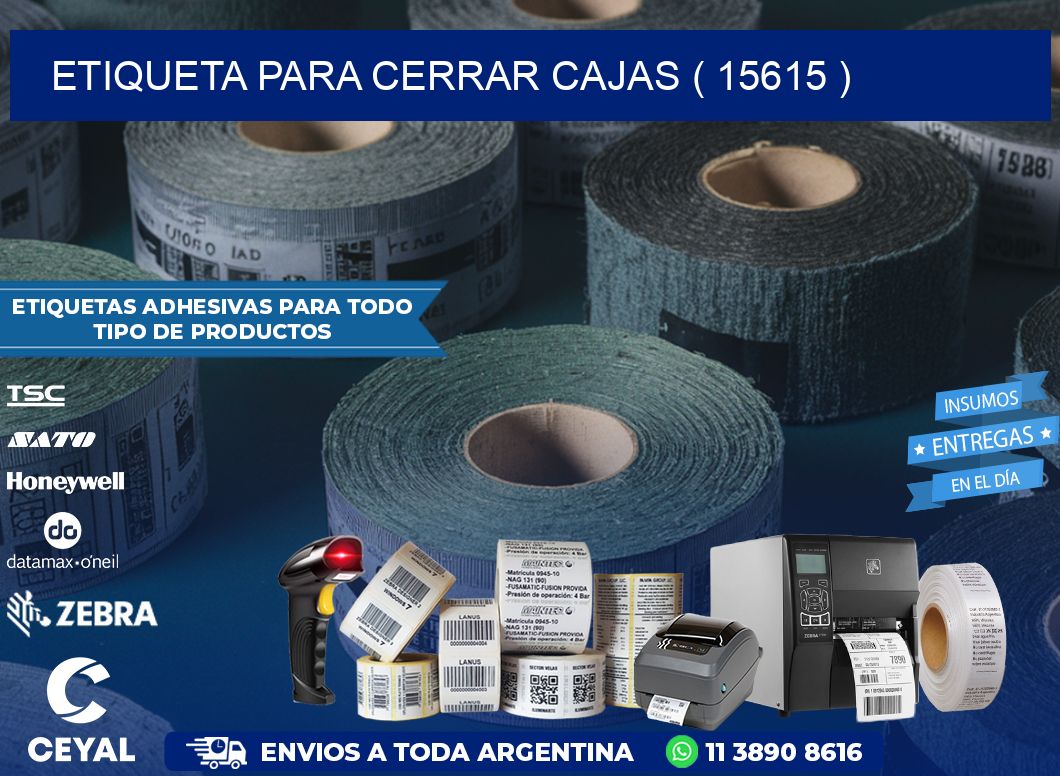 ETIQUETA PARA CERRAR CAJAS ( 15615 )