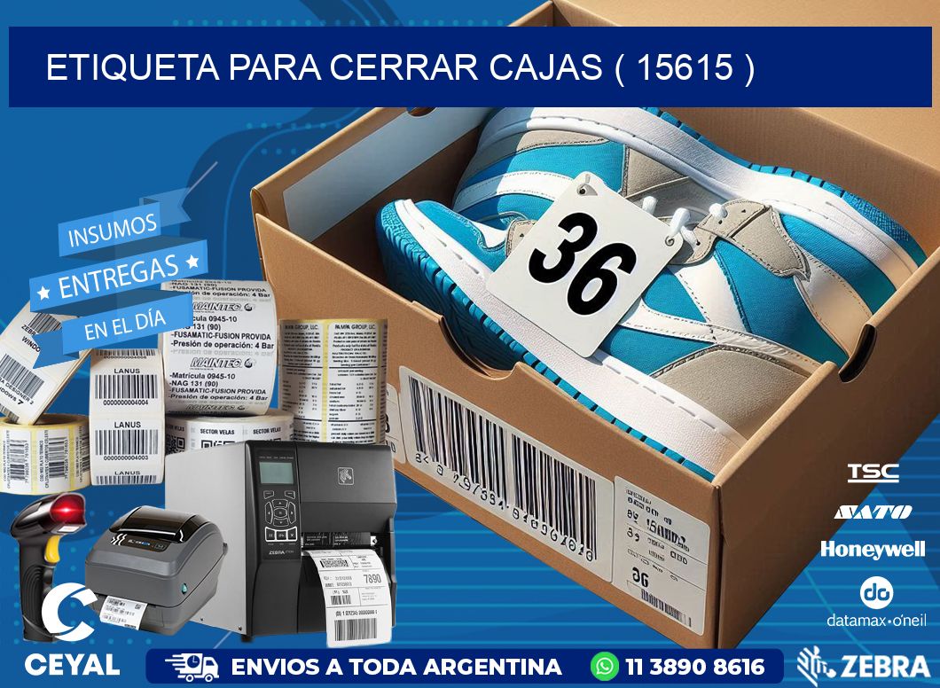 ETIQUETA PARA CERRAR CAJAS ( 15615 )