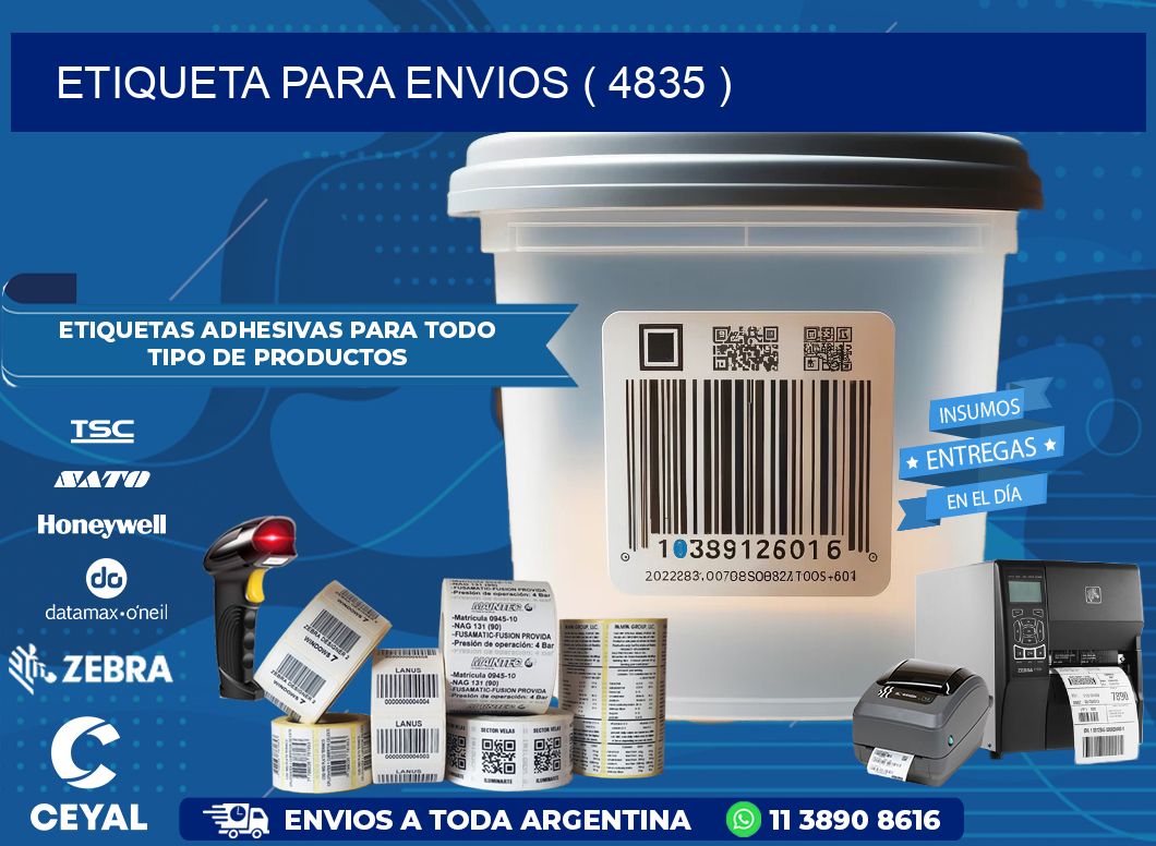 ETIQUETA PARA ENVIOS ( 4835 )