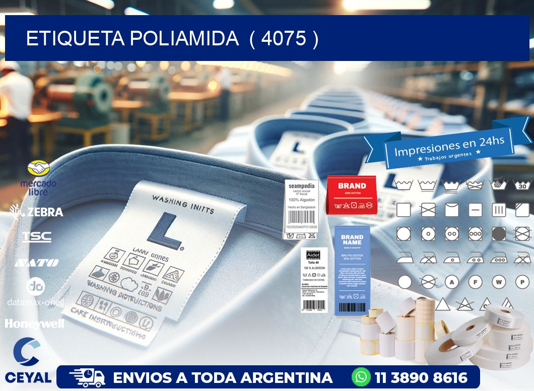 ETIQUETA POLIAMIDA  ( 4075 )