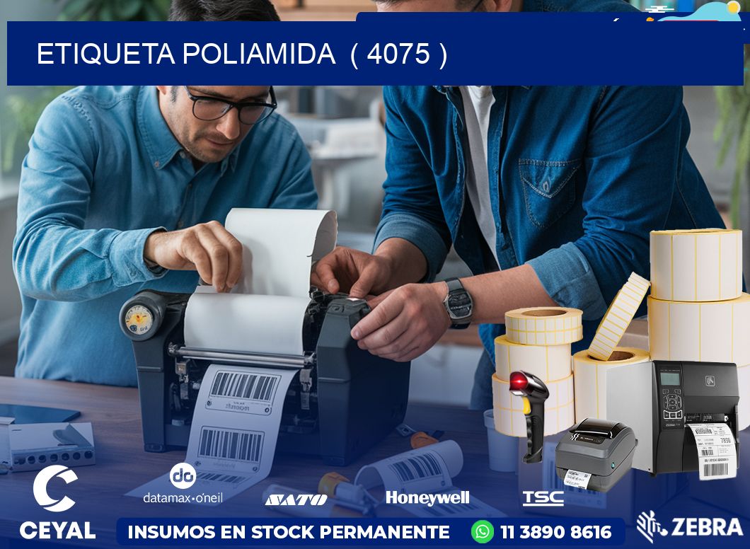ETIQUETA POLIAMIDA  ( 4075 )