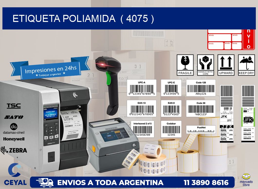 ETIQUETA POLIAMIDA  ( 4075 )