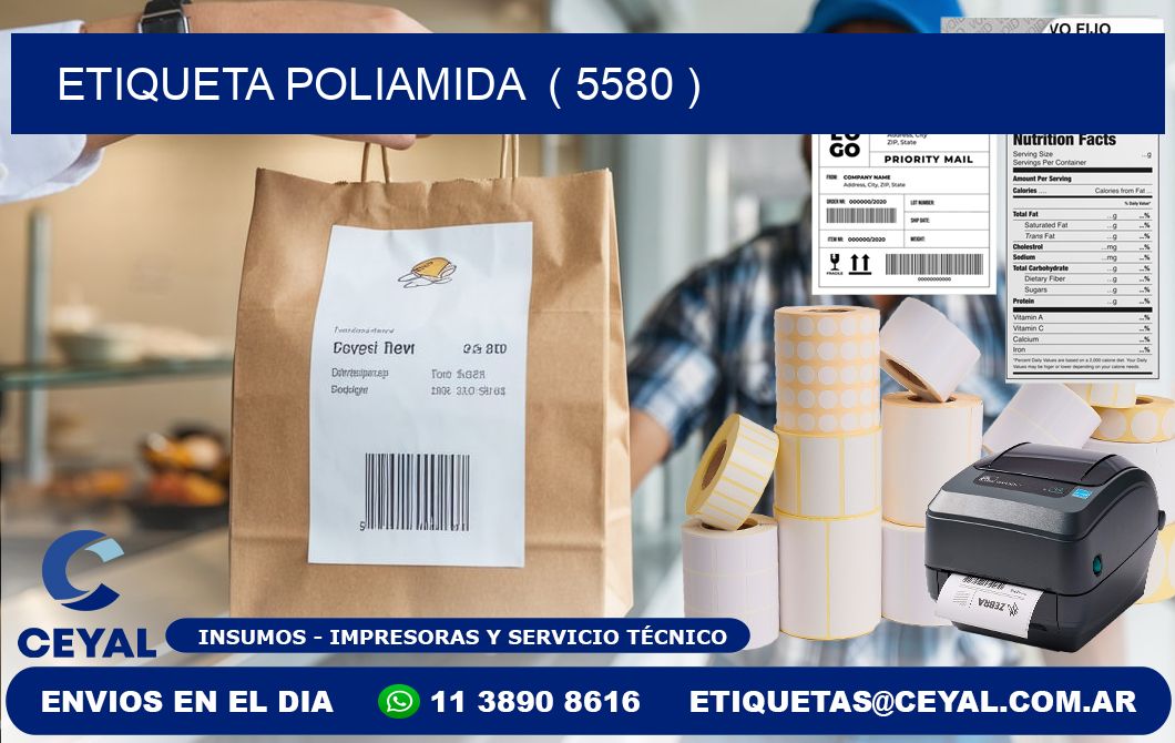 ETIQUETA POLIAMIDA  ( 5580 )