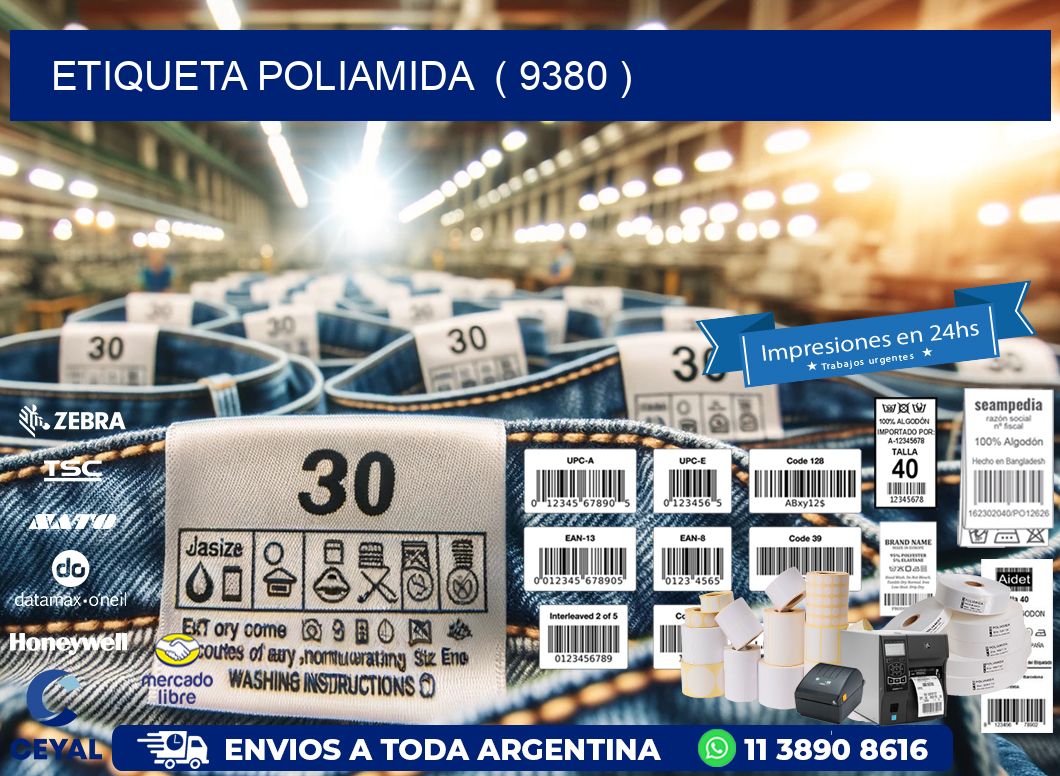 ETIQUETA POLIAMIDA  ( 9380 )