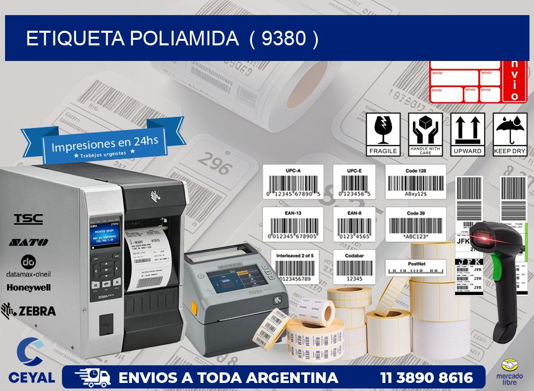 ETIQUETA POLIAMIDA  ( 9380 )