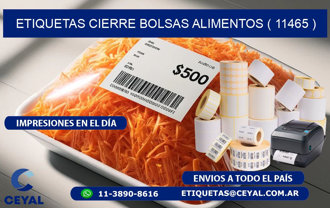 ETIQUETAS CIERRE BOLSAS ALIMENTOS ( 11465 )