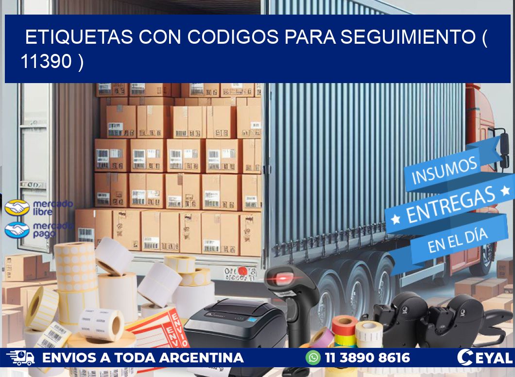 ETIQUETAS CON CODIGOS PARA SEGUIMIENTO ( 11390 )