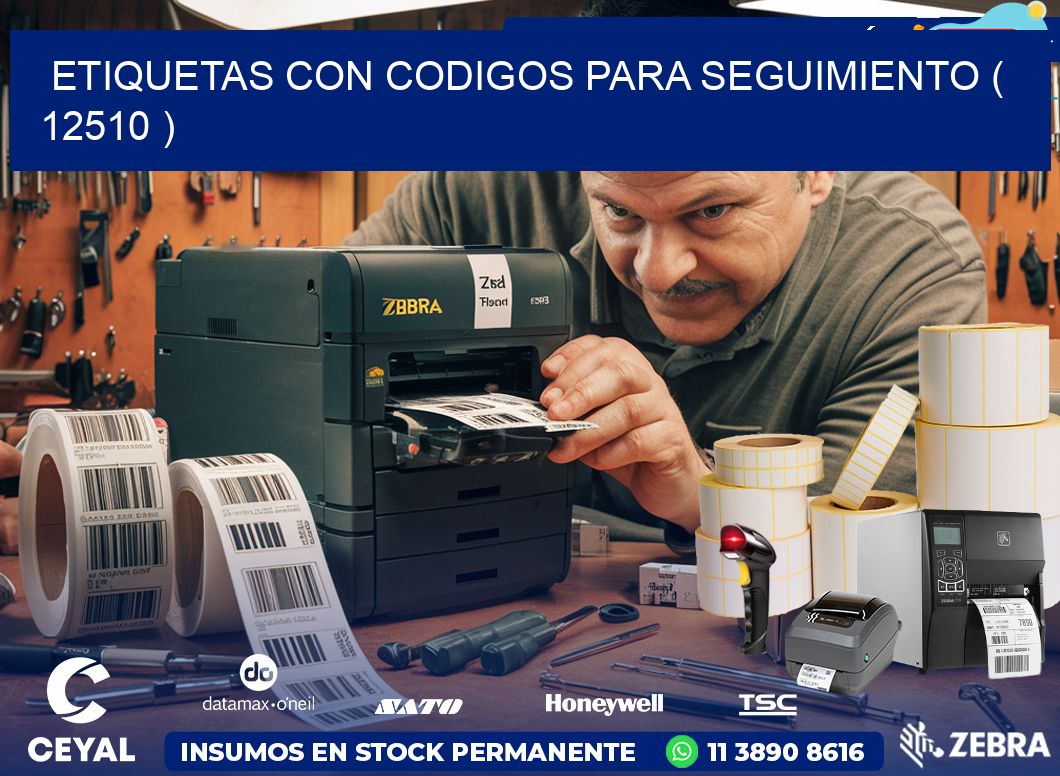 ETIQUETAS CON CODIGOS PARA SEGUIMIENTO ( 12510 )