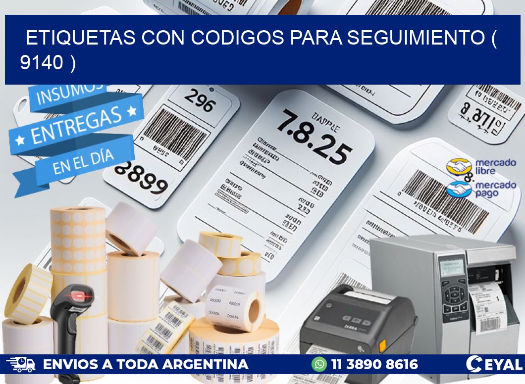 ETIQUETAS CON CODIGOS PARA SEGUIMIENTO ( 9140 )