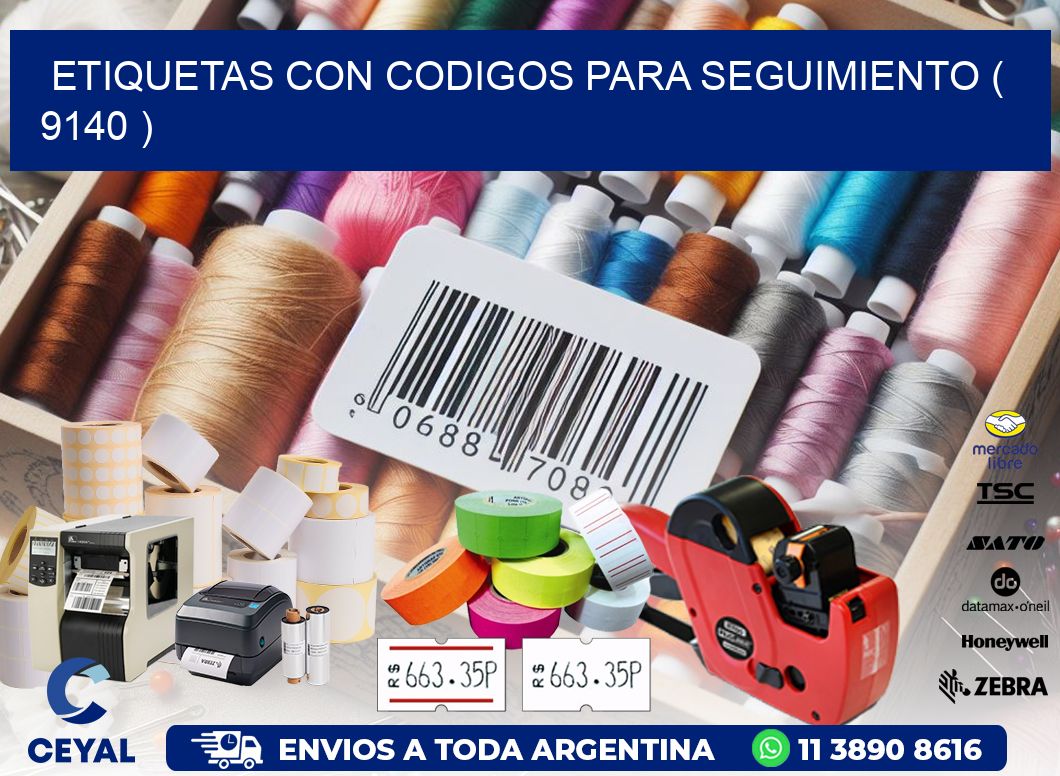 ETIQUETAS CON CODIGOS PARA SEGUIMIENTO ( 9140 )
