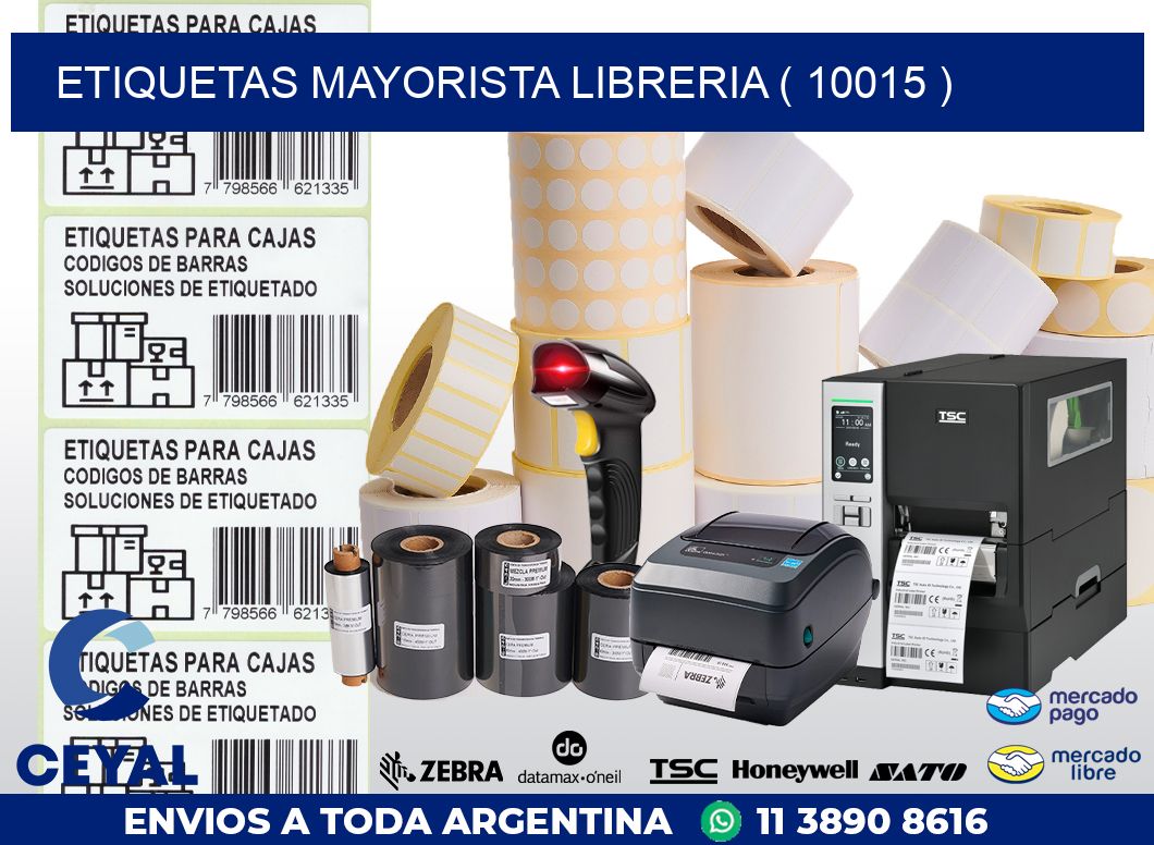 ETIQUETAS MAYORISTA LIBRERIA ( 10015 )
