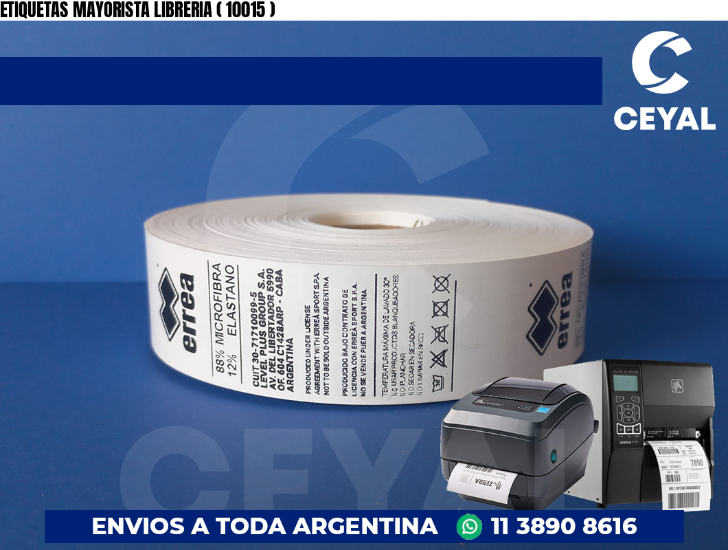 ETIQUETAS MAYORISTA LIBRERIA ( 10015 )