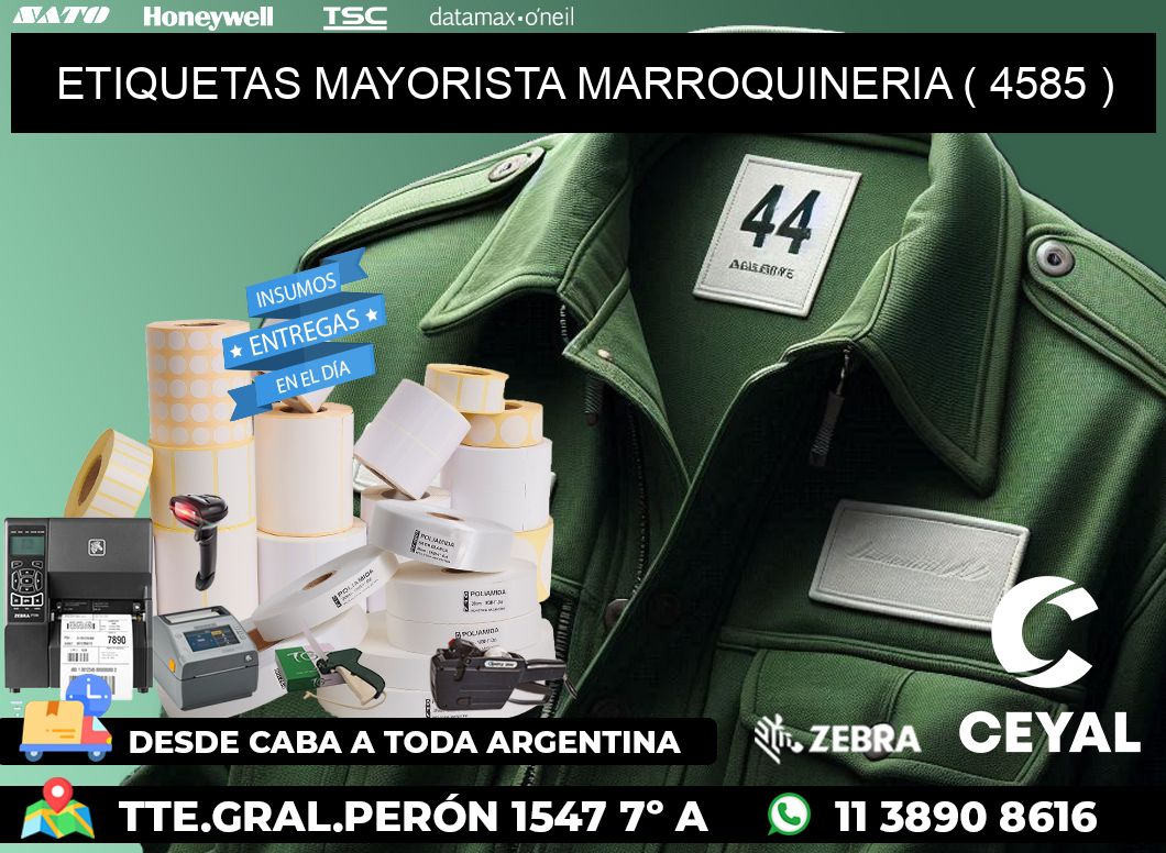 ETIQUETAS MAYORISTA MARROQUINERIA ( 4585 )