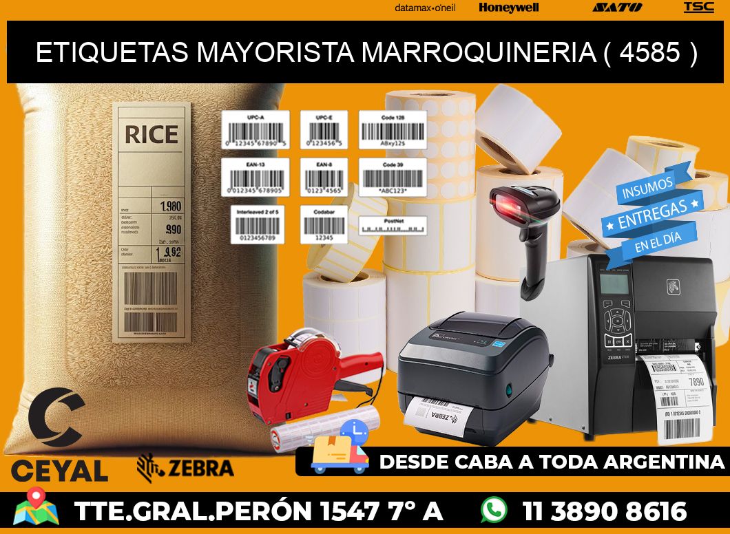 ETIQUETAS MAYORISTA MARROQUINERIA ( 4585 )