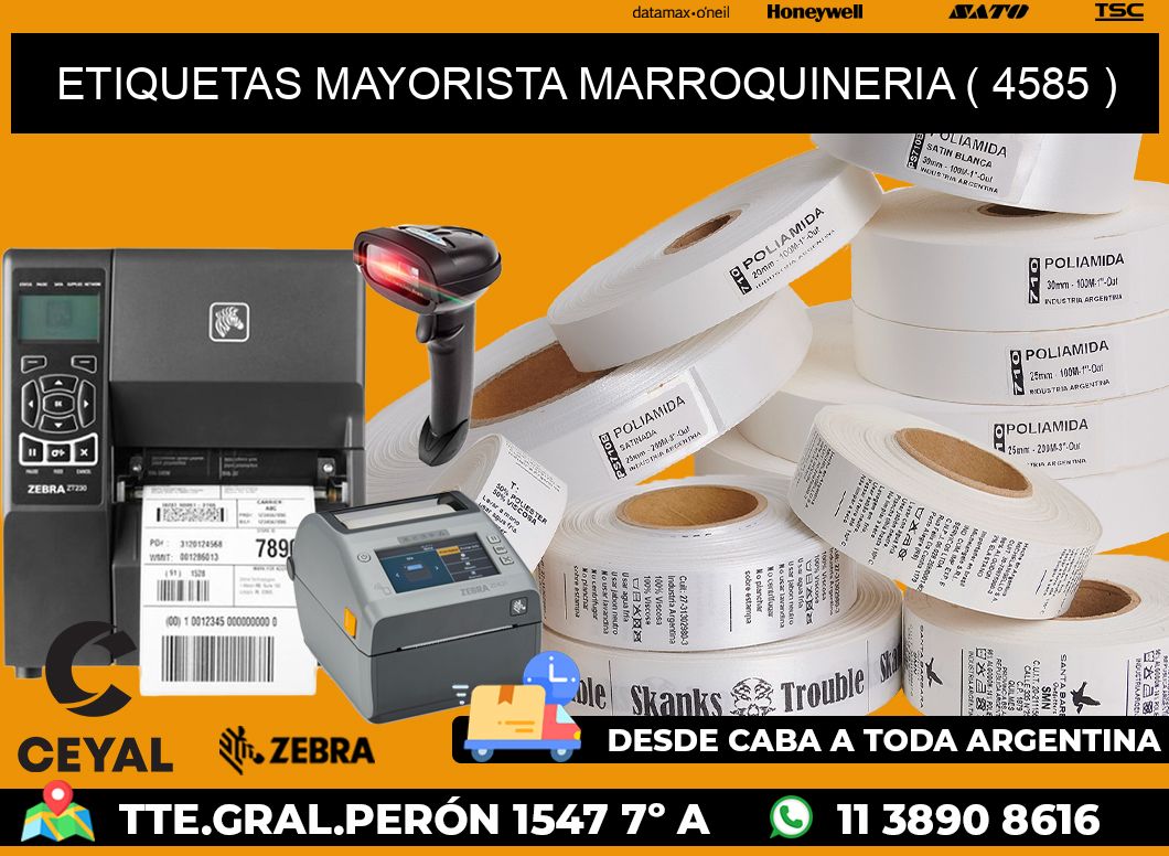 ETIQUETAS MAYORISTA MARROQUINERIA ( 4585 )