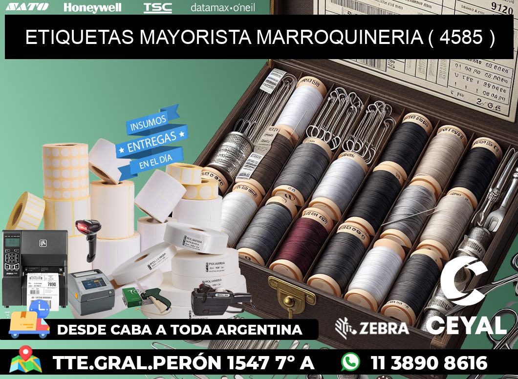 ETIQUETAS MAYORISTA MARROQUINERIA ( 4585 )